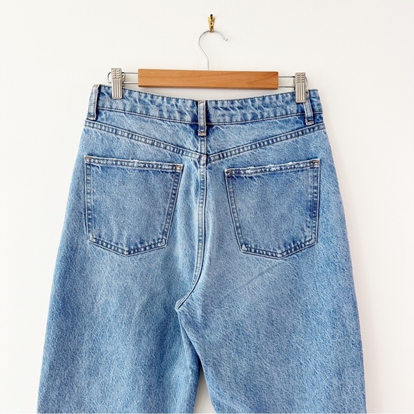 Zara Blue High waisted Wide Leg Jeans Size 8 - Picture 9 of 12